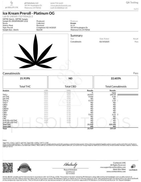 Platinum Og 1.5g 40CT Pre-roll Box By Laughing Gas Shop