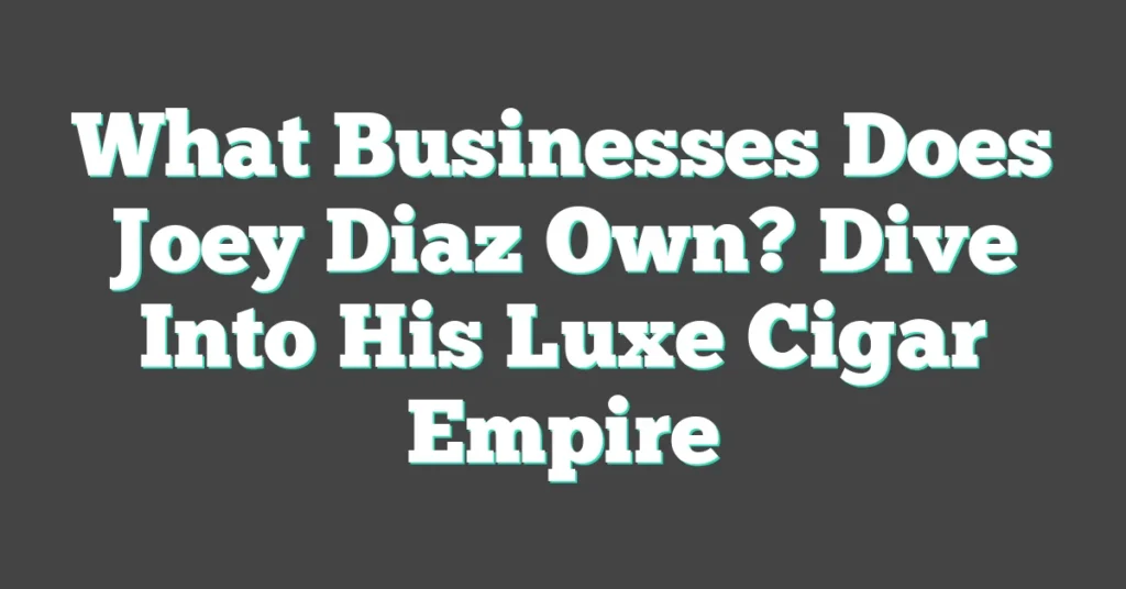 Joey Diaz, the larger-than-life comedian and actor, isn’t just about laughs and on-screen charisma. He’s also got a keen eye for business. Behind the scenes, Joey’s entrepreneurial spirit has led him to dip his toes into various ventures. What Businesses Does Joey Diaz Own? Dive Into His Luxe Cigar Empire From the world of podcasting to the realm of merchandising, Joey’s business portfolio is as diverse as his comedy routines. They say diversification is key in business, and it looks like Joey’s taken that to heart. Let’s peek into the business side of this comedic powerhouse. Skip Ahead Joey’s Podcasting Empire Joey Diaz has always had the knack for storytelling, and it’s no surprise that he’s harnessed this talent to build an impressive podcasting empire. His flagship podcast, “The Church of What’s Happening Now,” catapulted him to new heights as he delved into deep conversations, untold stories, and uproarious anecdotes with his guests. The podcast not only showcased Joey’s natural flair as a host but also his ability to connect with an audience on a personal level. The success of his initial podcast was just the beginning. Diaz didn’t rest on his laurels; instead, he expanded his reach within the podcasting realm. With series like “Uncle Joey’s Joint,” listeners get a regular dose of Joey’s unfiltered views on life, comedy, and everything in between. Joey’s authenticity and charisma have attracted a massive following, turning his podcasts into a significant revenue stream through advertising deals, live show tickets, and premium subscriptions. Podcast Merchandising: An Extension of the Brand Merchandising has played a substantial role in Joey’s podcasting success. Fans don’t just tune in for the content; they want to be part of the community. Diaz recognizes this passion and offers an array of merchandise tied to his podcasts. This includes apparel, mugs, and other branded paraphernalia which not only contributes to revenue but also strengthens his brand identity. But Joey’s influence in the podcasting space doesn’t end with content creation and merchandise. His foresight has led him to be involved behind the scenes as well, investing in podcast production technologies and supporting emerging talent. Diaz understands that diversification is key, and his ventures within the podcast industry reflect his entrepreneurial savvy and commitment to growth. Subscribe to Celebrity Owners! Get updates on the latest posts and more from Celebrity Owners straight to your inbox. Website Your Email... Subscribe We use your personal data for interest-based advertising, as outlined in our Privacy Notice. Building on the podcasting empire, Joey Diaz continues to explore new avenues to engage with his audience. His unrelenting work ethic and instinct for what the audience craves keep his business ventures both relevant and profitable. As podcasting continues to surge in popularity, Joey’s endeavors in the industry seem positioned to reap the benefits for the foreseeable future. Merch Madness: Joey’s Merchandise Business Joey Diaz’s entrepreneurial spirit doesn’t end with his dynamic podcasting efforts. He also boasts a thriving merchandise business that capitalizes on his personal brand and comedic flair. Fans can’t seem to get enough of his cleverly branded t-shirts, hoodies, and other paraphernalia, each item often laced with his iconic catchphrases and distinct artwork. It isn’t just apparel on offer; Joey’s merchandise lineup includes a variety of items that reflect his personality and connect with his audience on a tangible level. PS: YOU MIGHT LIKE THESE ARTICLES TOO « What Businesses Does Jim Gaffigan Own? Dive Into His Food Empire & More What Businesses Does Keke Palmer Own? Explore Her Cosmetics Line & Book Club » Beyond clothing, Joey’s merchandise extends to accessories and novelty items, ensuring that there’s something for every type of fan. His savvy in creating a diverse array of products helps to keep the brand fresh and engaging, cultivating a constant stream of revenue. He understands the power of scarcity and exclusivity, occasionally releasing limited edition items that create a buzz and drive immediate sales. The numbers from Joey’s merchandise sales tell a compelling story of a flourishing enterprise: Year Estimated Sales ($USD) 2020 500,000 2021 750,000 2022 Estimated 1 Million+ These figures highlight the steady growth of Joey’s merchandise business. Utilizing his podcast to promote new merchandise drops and tapping into the energy of his live shows to sell products, the synergy between his various ventures is evident. His approach to merchandising isn’t merely transactional; it’s about building a community that feels connected to the brand and values the exclusivity and authenticity that comes with each purchase. Subscribe to Celebrity Owners! Get updates on the latest posts and more from Celebrity Owners straight to your inbox. Website Your Email... Subscribe We use your personal data for interest-based advertising, as outlined in our Privacy Notice. The success of Joey Diaz’s merchandise business is a testament to his ability to extend his brand beyond the airwaves, creating a multi-faceted empire that resonates with his audience. As he continues to innovate and expand his product line, fans eagerly await the next opportunity to support their favorite comedian in style. From Stage to Screen: Joey’s Acting Ventures Joey Diaz’s charisma not only permeates the podcasting domain but has also projected him onto both the stage and screen with considerable success. He cut his teeth on stand-up comedy, enchanting audiences with his upfront style and unapologetic humor. His natural stage presence and distinct voice soon caught the attention of television and film casting directors. Transitioning into acting, Joey has carved out a space for himself as a character actor in a slew of films and TV shows. Joey’s filmography encompasses a range of genres, from gritty dramas to uproarious comedies, showcasing his versatility as an actor. Some of his most recognizable roles have been in television hits like “My Name Is Earl” and “Brooklyn Nine-Nine,” where he played characters that echo his larger-than-life persona. On the big screen, Diaz’s ability to deliver impactful performances landed him parts in movies such as “The Longest Yard” and “Spider-Man 2.” These roles, albeit sometimes small, left lasting impressions and contributed to the tapestry of his diverse acting career. Behind the scenes, Joey has been equally industrious. By founding his own production company, he’s positioned himself as a player in the creative process, extending his influence to producing content that speaks to his personal and professional ethos. This endeavor not only diversifies his business portfolio but also grants Joey more artistic control, allowing him to bring stories to life that resonate with his interests and the interests of his audience. In addition to the entertainment he provides, Joey’s acting and production ventures have further solidified his brand. By translating his comedic genius from the stage to the screen, Joey Diaz has ensured that his unique voice is not just heard but seen across the entertainment industry. The durability of his career in acting underscores his talent and adaptability, traits that are emblematic of his entire professional journey. Subscribe to Celebrity Owners! Get updates on the latest posts and more from Celebrity Owners straight to your inbox. Website Your Email... Subscribe We use your personal data for interest-based advertising, as outlined in our Privacy Notice. The Dos Santos Cigars Connection Joey Diaz, with his charismatic aura and business acumen, has ventured into yet another entrepreneurial avenue – the world of fine cigars. Dos Santos Cigars, a nod to his own nickname and heritage, are not just products but symbols of the comedian’s storied life and humor. These cigars are crafted with precision, designed to offer aficionados an experience akin to sharing a personal moment with Joey himself. The connection between Diaz and Dos Santos Cigars isn’t merely about affixing his name to a product; it reflects a deeper passion for the art of cigar-making and for providing a quality experience to customers. Each cigar is a blend of flavors that can transport one to a dimly lit comedy club where laughter and camaraderie fill the air. Diaz often shares stories on his podcasts about his early days, when he’d enjoy a cigar at the end of a tough gig or during a moment of reflection, making them part of his personal and professional narrative. He’s channeled these moments into the curation of Dos Santos Cigars, ensuring they resonate with his personal brand and the authenticity his followers have come to expect. The business also benefits from an already established fan base that embraces Joey’s comedic spirit. Each puff from a Dos Santos Cigar carries the essence of his journey, from tough times to the pinnacle of podcasting and acting success. It’s clear that Diaz is not simply selling a product; he’s offering a piece of his legacy. What began as another branch of Joey Diaz’s expanding empire has grown into a sought-after symbol of luxury and relaxation for many of his fans. With Dos Santos Cigars, Joey intertwines the indulgence of a fine cigar with the raw, unfiltered stories that have captivated his audience. This venture isn’t just smart business; it’s a seamless extension of Joey’s personal brand — a brand that’s as robust and enduring as the cigars he sells. Conclusion Joey Diaz has truly made his mark in the world of fine cigars with Dos Santos Cigars, a venture that’s as much about passion as it is about business. They’ve crafted a product that’s not just a name on a label but a reflection of Diaz’s zest for life and commitment to quality. For fans and aficionados alike, these cigars offer a taste of luxury and the essence of a man who’s built a legacy on authenticity and laughter. It’s clear that through Dos Santos Cigars, Joey Diaz isn’t just sharing a smoke; he’s sharing a piece of his story. Subscribe to Celebrity Owners! Get updates on the latest posts and more from Celebrity Owners straight to your inbox. Website Your Email... Subscribe We use your personal data for interest-based advertising, as outlined in our Privacy Notice. Frequently Asked Questions Who is Joey Diaz? Joey Diaz is a comedian and actor known for his vibrant stand-up performances and various acting roles. He has recently expanded his entrepreneurial efforts into the cigar industry with his own brand, Dos Santos Cigars. What are Dos Santos Cigars? Dos Santos Cigars is a brand of fine cigars launched by Joey Diaz. The brand is known for its quality and connection to Diaz’s personal brand, offering a product that resonates with authenticity and luxury. How does Joey Diaz’s brand reflect in his cigars? Joey Diaz has infused his personality and passion for cigars into every aspect of Dos Santos Cigars. This ensures that each cigar not only reflects his personal brand but also meets the quality and authenticity his fans expect. Who can enjoy Dos Santos Cigars? Dos Santos Cigars are for cigar enthusiasts and fans of Joey Diaz who appreciate a symbol of luxury, relaxation, and the comedian’s legacy. It is a sought-after product amongst his established fan base and newcomers to fine cigars. Why have Dos Santos Cigars become popular? Dos Santos Cigars have gained popularity due to the combination of Joey Diaz’s established fan base, the quality of the product, and its association with luxury and relaxation that resonates with both loyal fans and cigar aficionados.